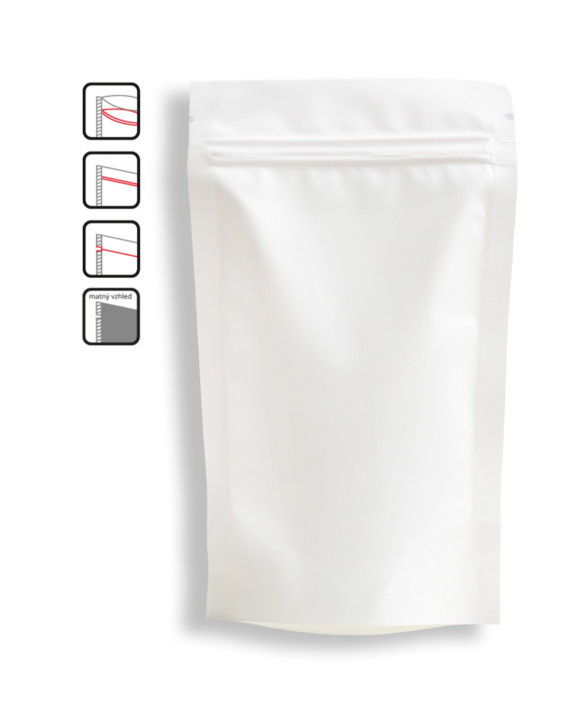 155/1 Doypack PETmatt/PE 250x130x335 mm bílý s matným povrchem 3000 ml